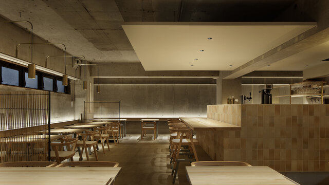 居酒屋+カフェ業態の新しいカタチ、水と炎の景色がつくる環境 ／ 豆腐空野 恵比寿店